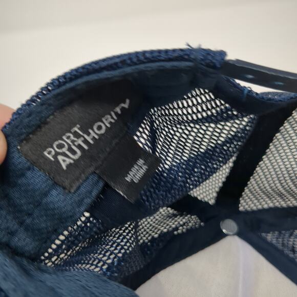 St. Marks Future Cities Team Snapback Trucker Hat Blue One Size Mesh Back - Picture 9 of 10